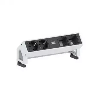 Tafelcontactdoos Bachmann DESK2 2 AC-stopcontacten