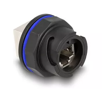 DeLOCK 67048 RJ45 Cat.6A inbouwbus / koppeling, zwart