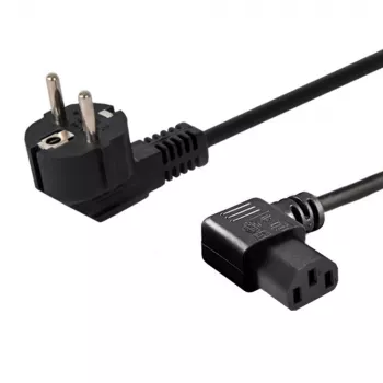 Netkabel SAVIO CL-115 IEC C13 naar stekker, 1,2 m, zwart
