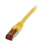 Patchkabel RJ45 – CAT6 250 MHz – 10 m geel – S-STP(S/FTP) – TPE/LSZH (Superflex) – Synergy 21 –