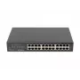 Unmanaged switch LANBERG RSGE-24 — 24× Gigabit Ethernet 1U, rack-monteerbaar, zwart