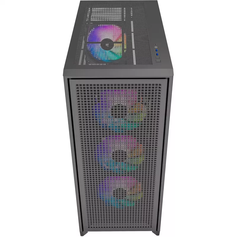 PC-behuizing Silentware Air 2000 A-RGB zwart — midtower, zijvenster van gehard glas