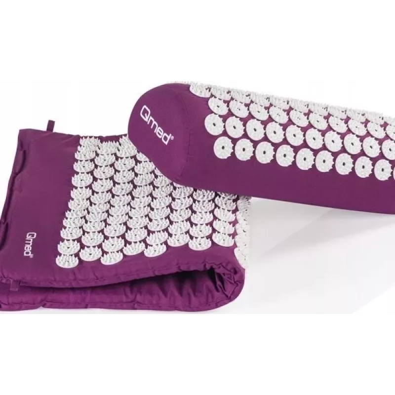 Acupressuurmat met kussen Qmed ACUPRESSURE MAT — drukpunt-massagemat