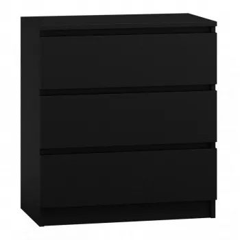 Ladekast top e shop M3 CZERŃ — 3 laden, spaanplaat, 700×400×770 mm, zwart