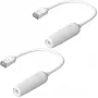 Netwerkkabel Ubiquiti UACC-Cable-Extender-C6A RJ-45 Cat6a 0,185 m wit