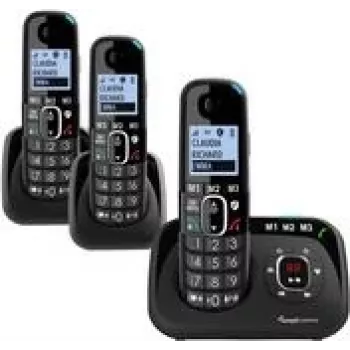 amplicomms BigTel 1583 DECT groottoetsentelefoon zwart (ATL1423365)