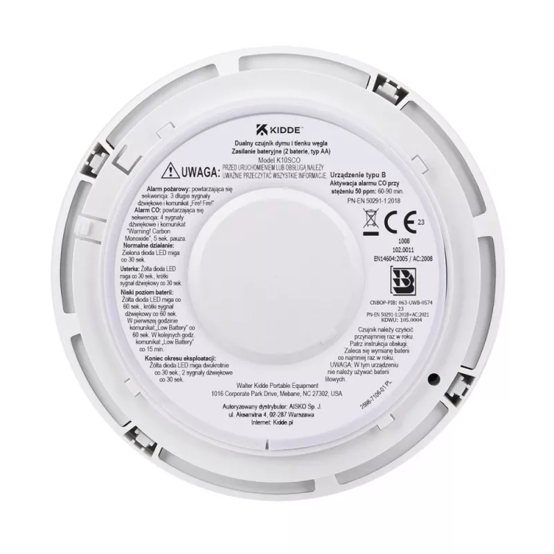 Dubbele rook- en koolmonoxidemelder K10SCO