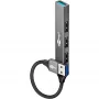 Goobay USB-hub 74456 Type-A 5000 Mbit/s lichtgrijs