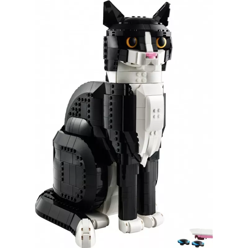 LEGO-set Ideas 21349 Tuxedo Cat bouwset — verzamelbaar steenmodel, showstuk