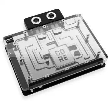 backplate Alphacool 10260 aluminium chroom koper zwart 154 mm