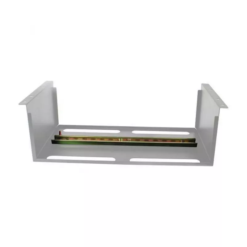 ALLNET apparaathouder voor DIN-rail/DIN-railapparaten T150mm/5HE lichtgrijs frontmontage