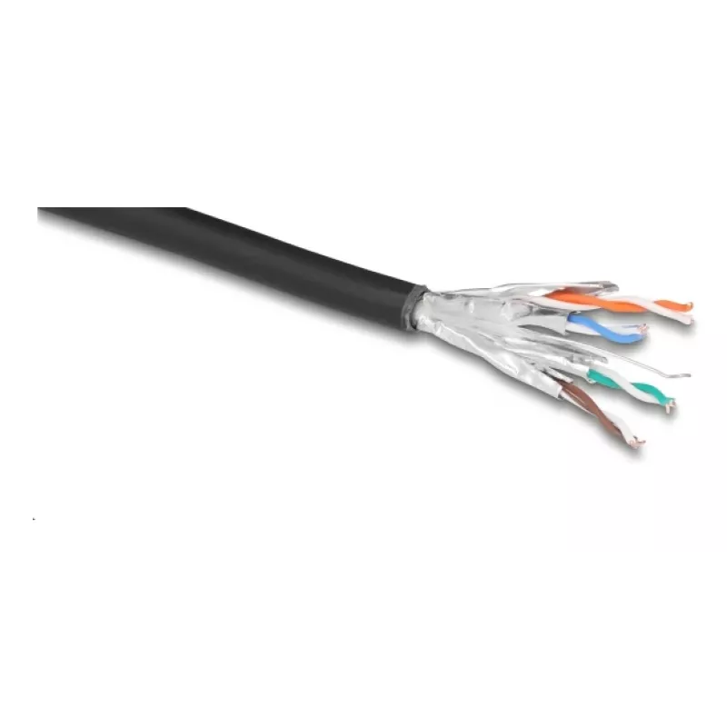 Netwerkkabel DeLOCK 80597 zwart Cat6a U/FTP 50m