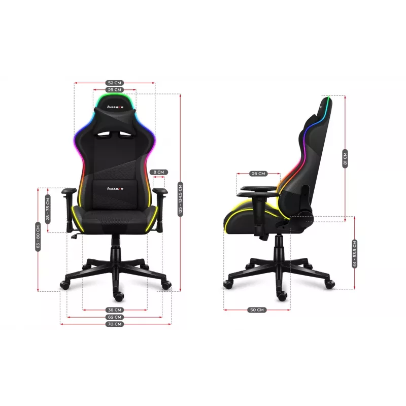 Huzaro Force 6.2 Mesh RGB gamestoel
