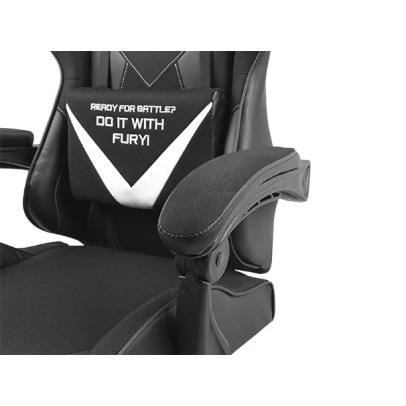 FURY Avenger L universele gamingstoel met gevoerde zitting zwart