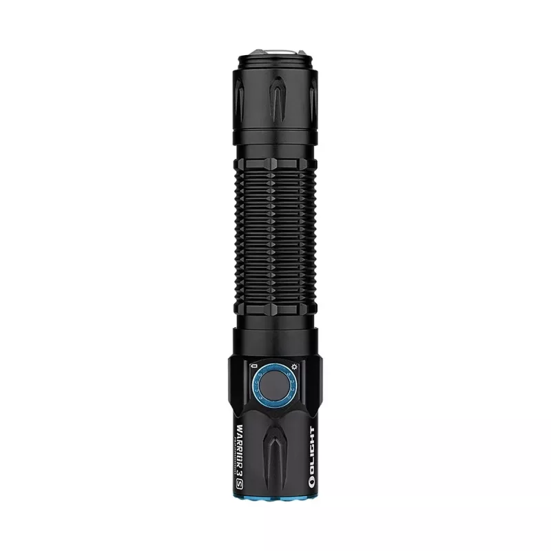Tactische handzaklamp olight Warrior 3S — LED 2300 lm, 300 m bereik, IPX8, 21700 Li-Ion 5000 mAh