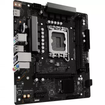 Moederbord ASROCK H810M‑X micro ATX Intel H810 LGA 1851 DDR5 2× DIMM 128GB M.2 2.5GbE HDMI DisplayPort