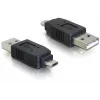 Adapter USB Micro-B-stekker naar USB 2.0 A-stekker DeLOCK 65036 zwart