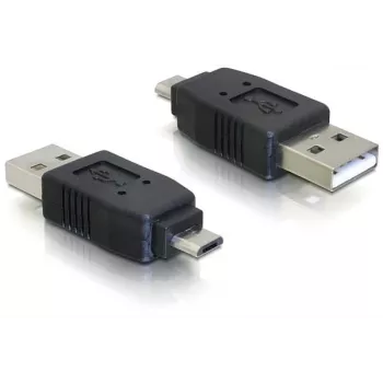 Adapter USB Micro-B-stekker naar USB 2.0 A-stekker DeLOCK 65036 zwart
