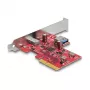 DeLOCK PCI Express x4-kaart USB 10 Gbps Type-C Type-A Low Profile