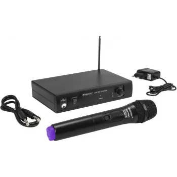 Draadloos microfoonsysteem Omnitronic VHF-101, VHF 200,10 MHz