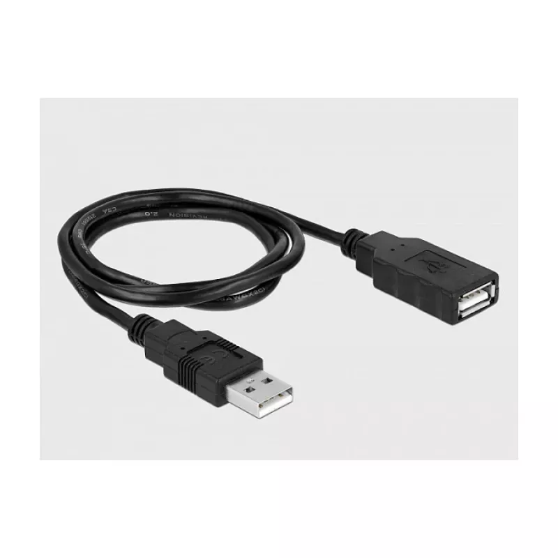 Seriële kabel DeLOCK 66280 USB Type-A DB-9 0,8 m zwart