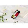 Hoes iKins voor Samsung Galaxy S20, zwart Mondrian-design