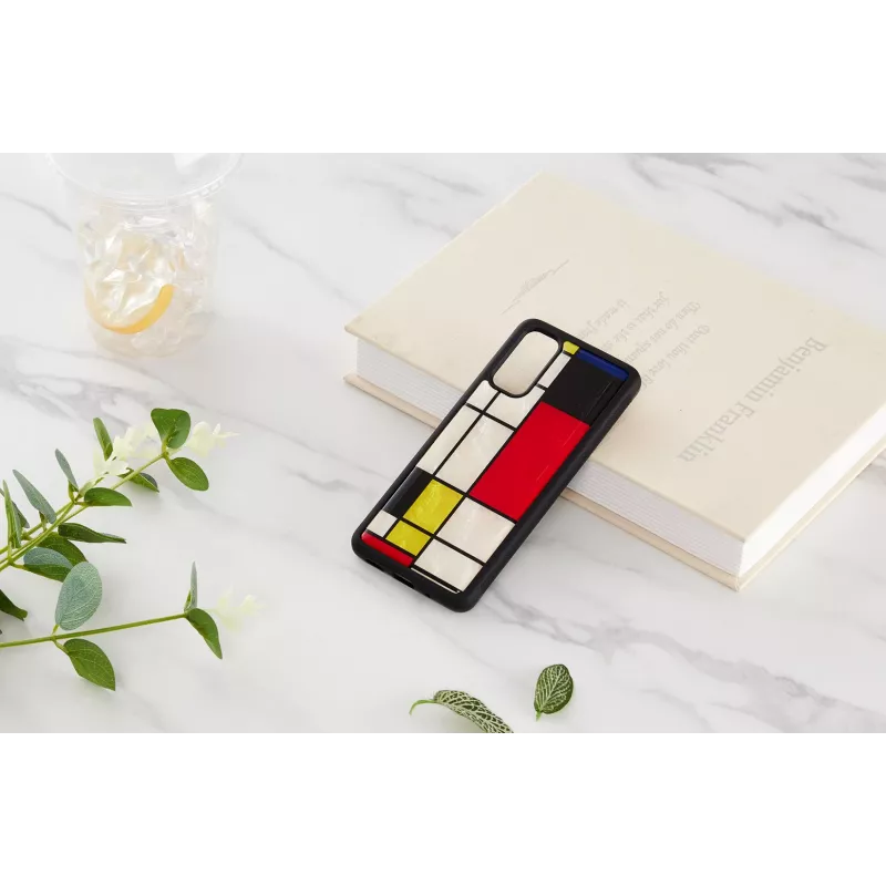 Hoes iKins voor Samsung Galaxy S20, zwart Mondrian-design