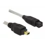 FireWire A/B-kabel DeLOCK 82588 1,0 m grijs