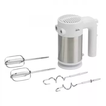 Handmixer JATA JEMA1240 roestvrij staal wit
