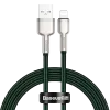 USB-A naar Lightning kabel Baseus 1 m, groen