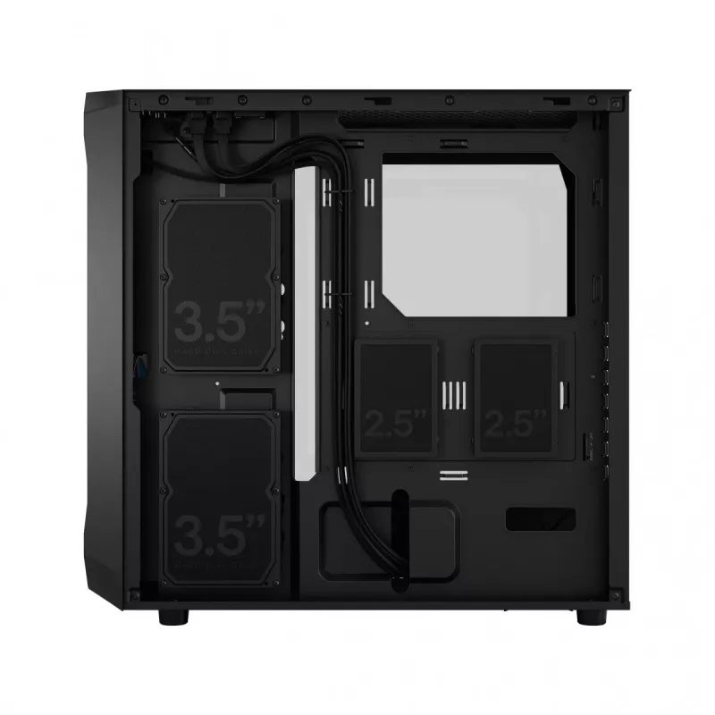Fractal Design Focus 2 RGB Tempered Glass mid tower ATX pc-behuizing - zwart