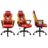 Pc-gamingstoel Subsonic Junior Griffindor gevoerde zitting oranje rood