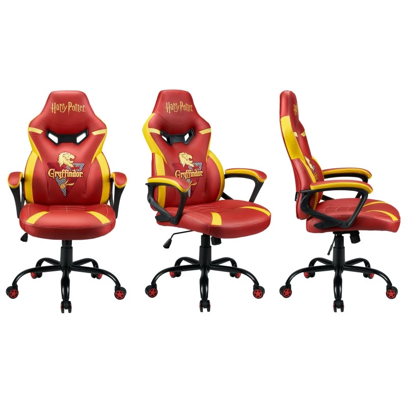 Pc-gamingstoel Subsonic Junior Griffindor gevoerde zitting oranje rood