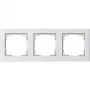 Gira E2 021322 3-voudig frame, zuiver wit mat