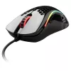 Glorious Gaming Glorious Model D muis glossy (zwart), rechtshandig, optisch, USB Type-A, 12000 DPI, 1 ms, zwart