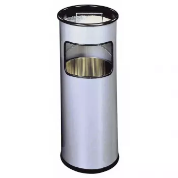 Afvalemmer Durable 333023 17 L rond metaal zilver