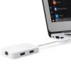 Edimax EU-4308 USB-C-hub, 3x USB 3.0 + Gigabit Ethernet