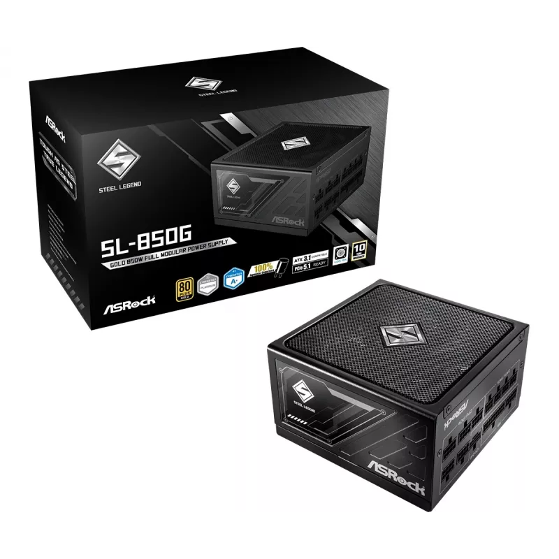 ASRock SL-850G Steel Legend voeding 850 W 20+4 pin ATX ATX B