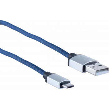 USB-kabel ShiverPeaks BS14-50029 2m USB A Micro-USB B blauw
