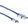 USB-kabel ShiverPeaks BS14-50029 2m USB A Micro-USB B blauw