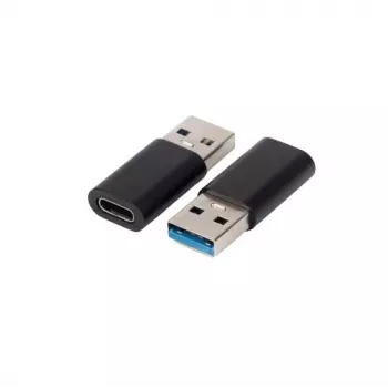 Kabeladapter Microconnect USB3.0ACF USB A naar USB C zwart