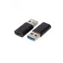 Kabeladapter Microconnect USB3.0ACF USB A naar USB C zwart