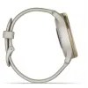 Garmin vívomove Trend hybride slim horloge 40 mm, LCD-aanraakscherm 254 x 346, GPS, NFC, crèmegouden kast, grijze siliconen band