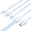 USB 2.0 A naar 3-in-1 3A kabel Vention CTPLG 1,5 m blauw – data en laden