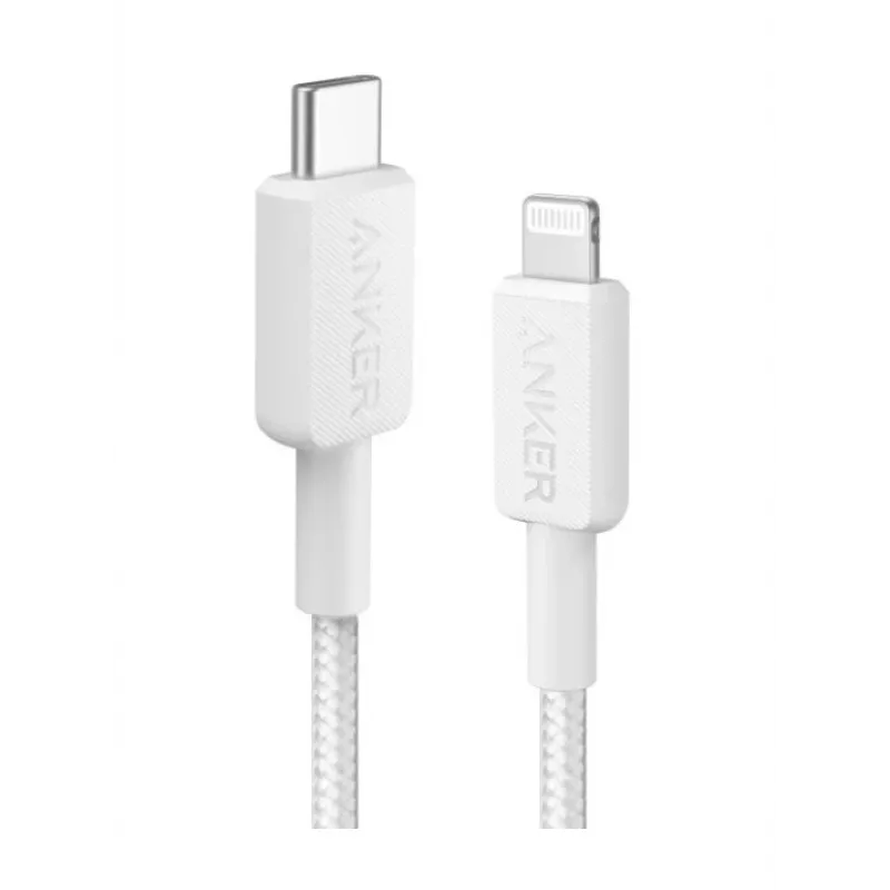 Lightning-kabel Anker A81B5G21 — 0,9 m, USB‑C naar Lightning, wit