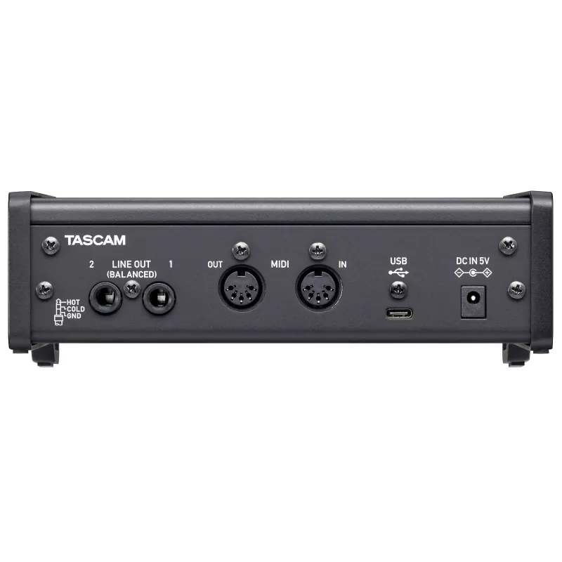 Tascam US-2x2HR USB-audio-/MIDI-interface, hoge resolutie, 2 ingangen / 2 uitgangen