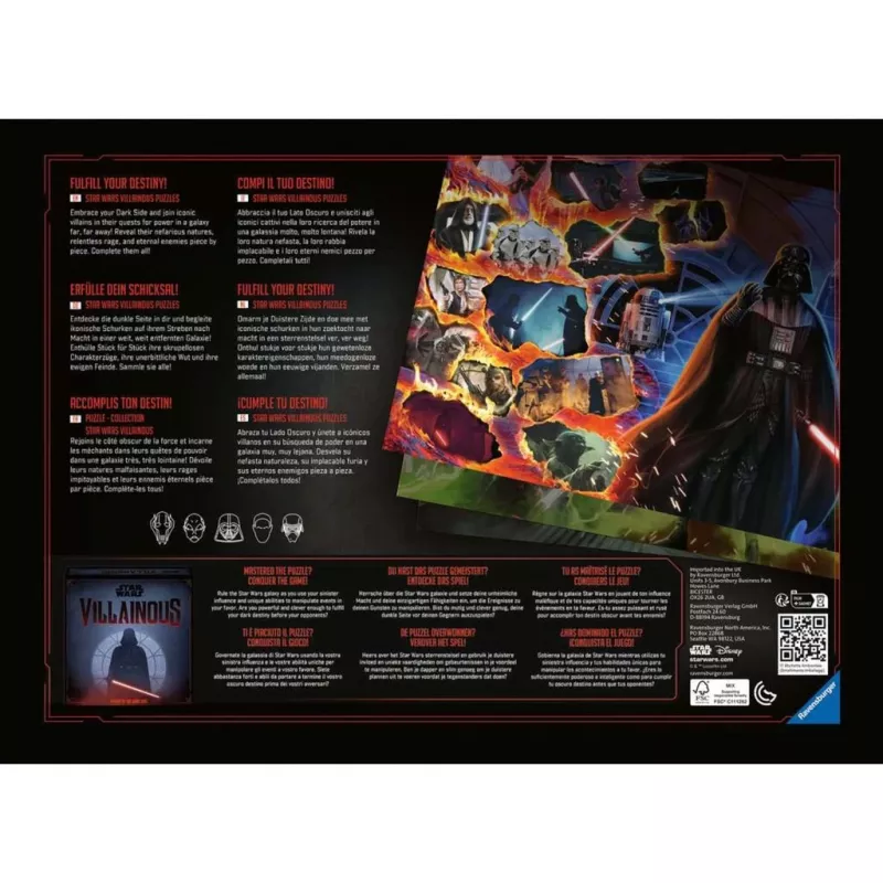 Puzzel Star Wars Villainous: Kylo Ren (1000 stukjes)