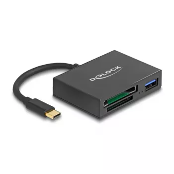 DeLOCK USB-C-kaartlezer voor XQD- en SD-geheugenkaarten USB 5 Gbit/s