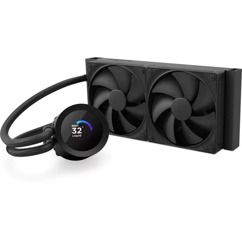 NZXT Kraken Plus 240 processor all-in-one-vloeistofkoeler 12 cm zwart