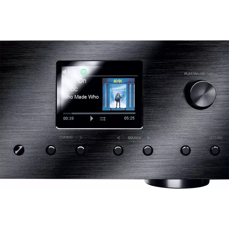Stereo-receiver Magnat MC 400 — 2.0 kanalen, 40 W per kanaal, cd-speler, Wi-Fi, Bluetooth, DAB/FM, ethernet (zwart)